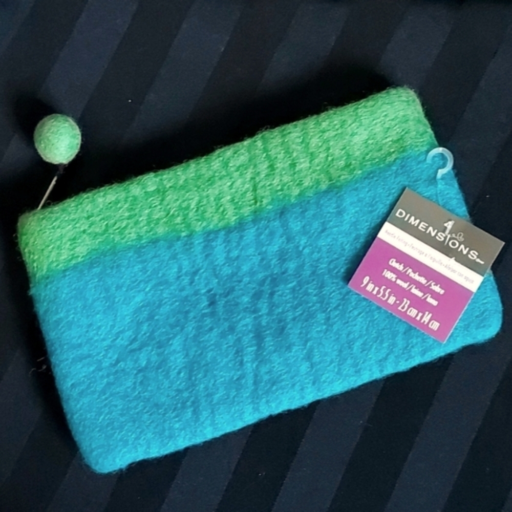 Deadstock Felted Wool Clutch Made In Nepal